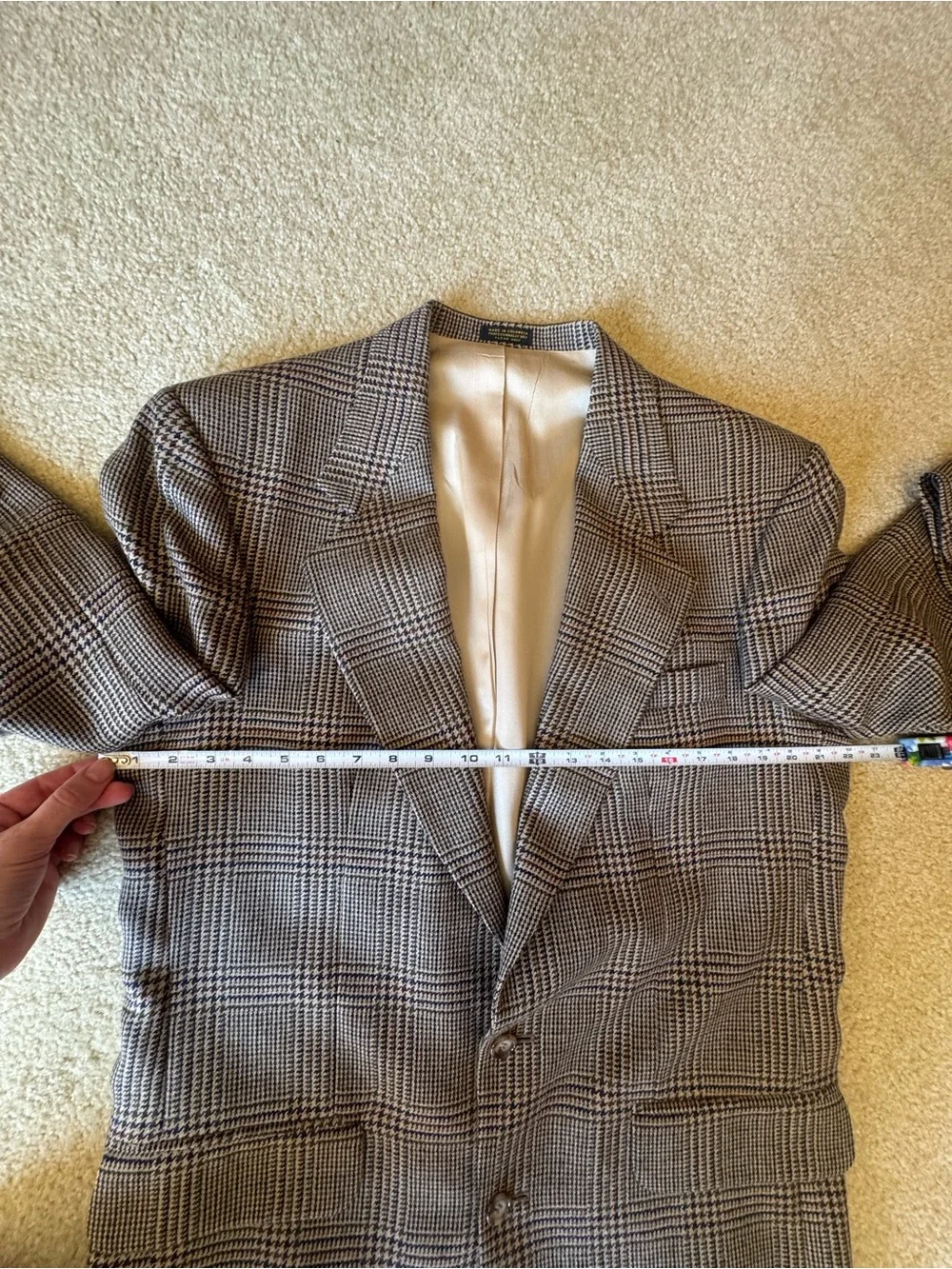 Oscar de la Renta Houndstooth Sport Coat Vintage